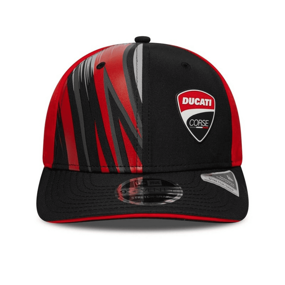 New Era Ducati Motor Logo Print 970 Stretch Snap Cap Black