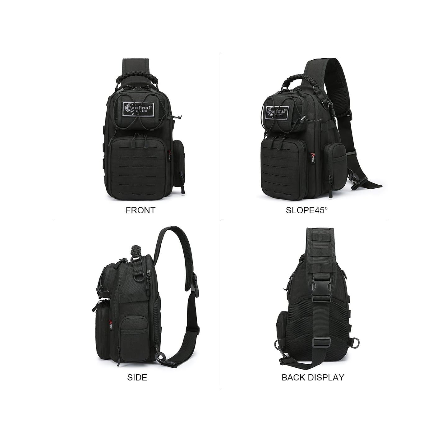 Στρατιωτικό Τσαντάκι Στήθους Tactical Cardinal MT4080 μαύρο φωτογραφία