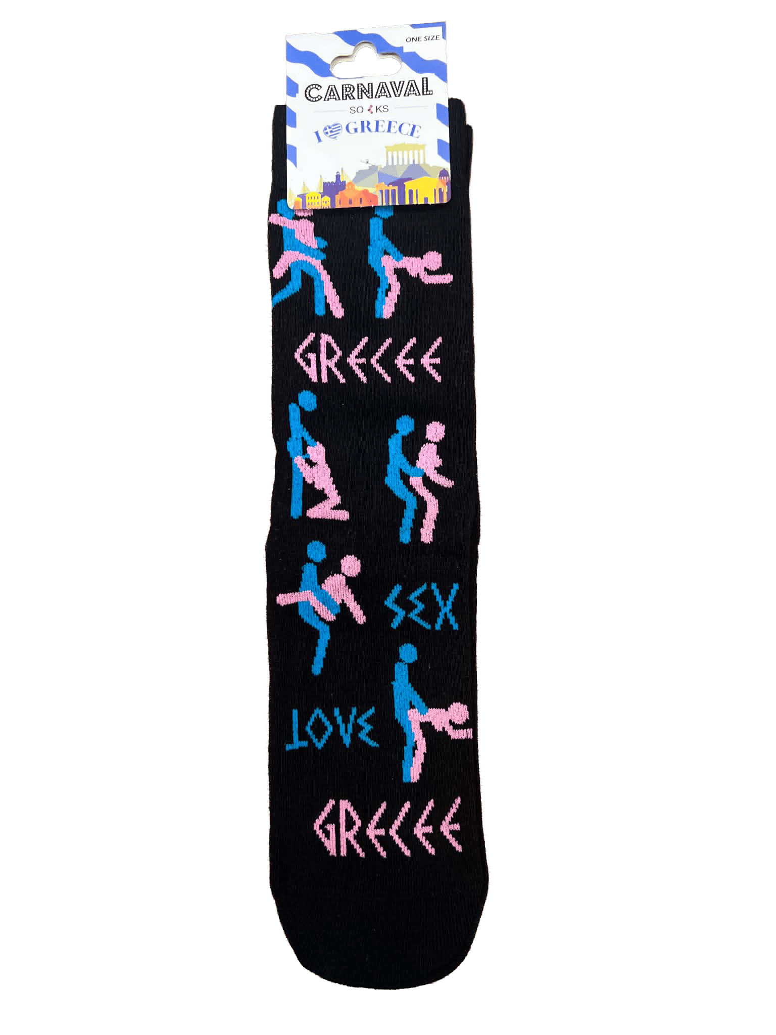 Sex Love Greece Carnaval Socks